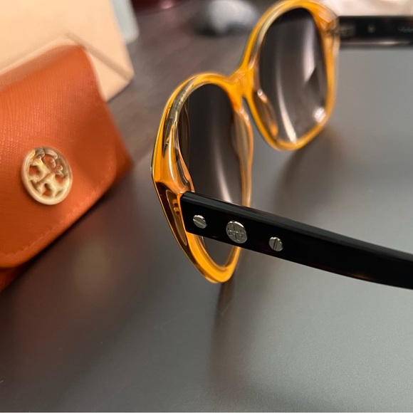 Tory Burch Dark Tortoise Sunglasses - Picture 7 of 10